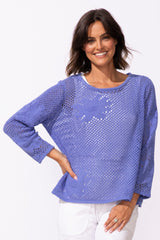 Floral Crochet Easy Pullover - 65175
