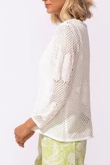 Floral Crochet Easy Pullover - 65175