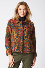 Tapestry Weave Cargo Jacket - 65205
