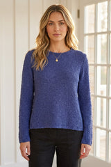 Textured Twist Easy Pullover Sweater — baja