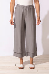 Solid Double Layer Flood Pant - 65841