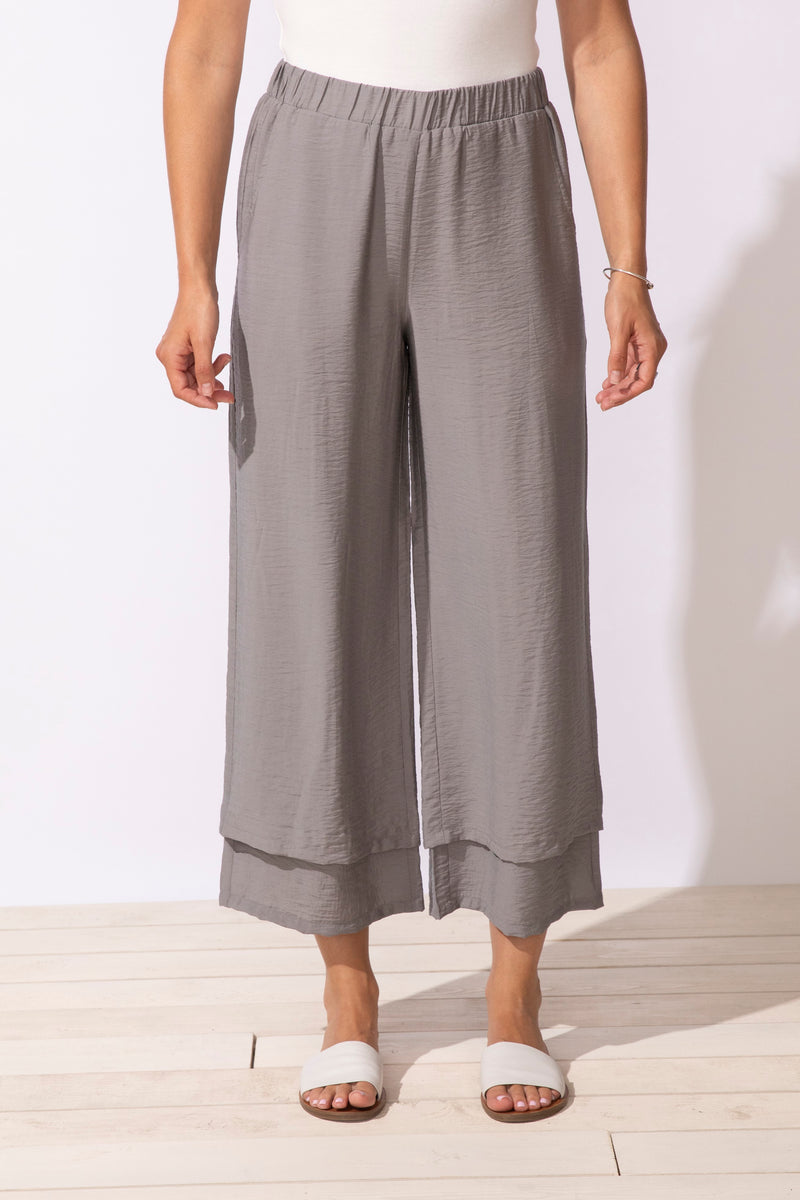 Solid Double Layer Flood Pant - 65841