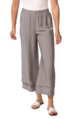 Solid Double Layer Flood Pant - 65841