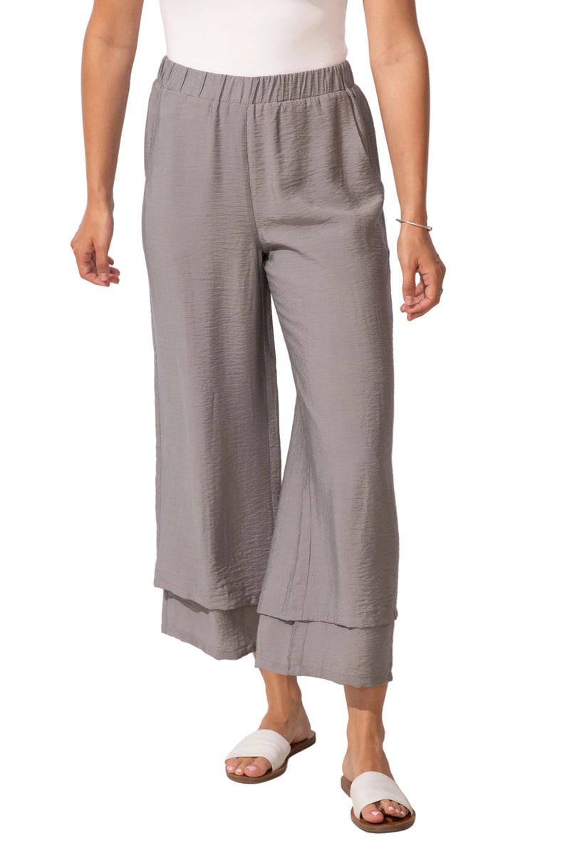 Solid Double Layer Flood Pant - 65841