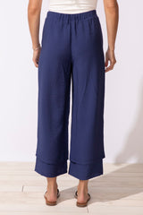 Solid Double Layer Flood Pant - 65841