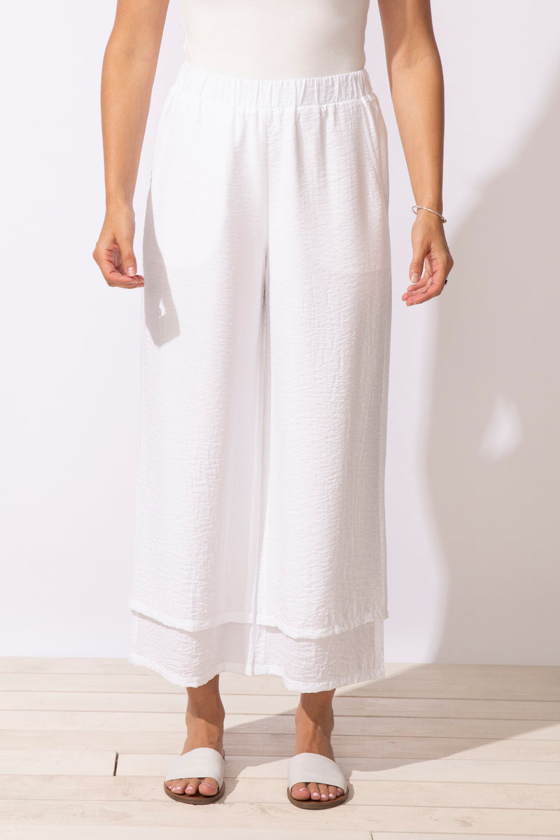 Solid Double Layer Flood Pant - 65841
