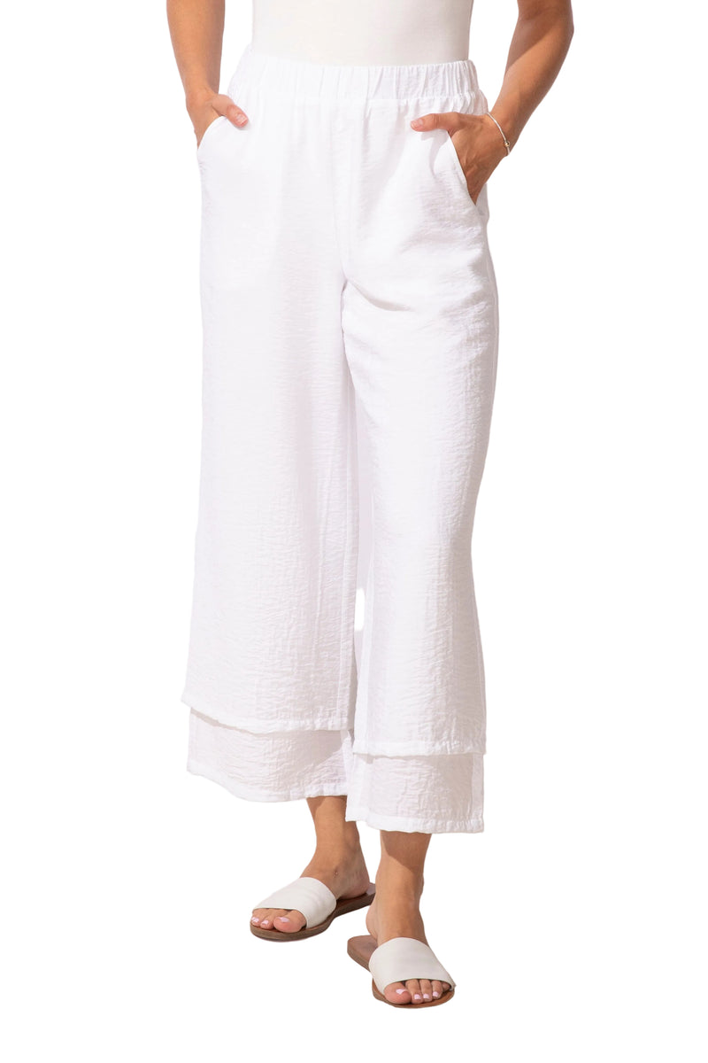 Solid Double Layer Flood Pant - 65841