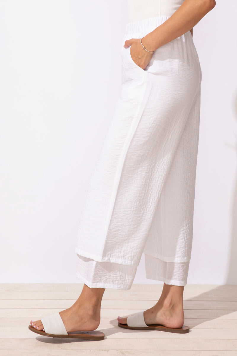 Solid Double Layer Flood Pant - 65841