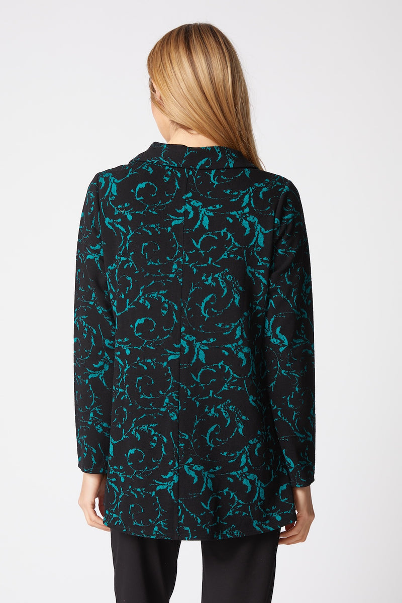 Jacquard Scroll Swing Jacket - 65922
