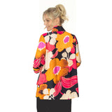 IC Collection Bold Floral-Print Jacket in Fuchsia Multi - 6124T