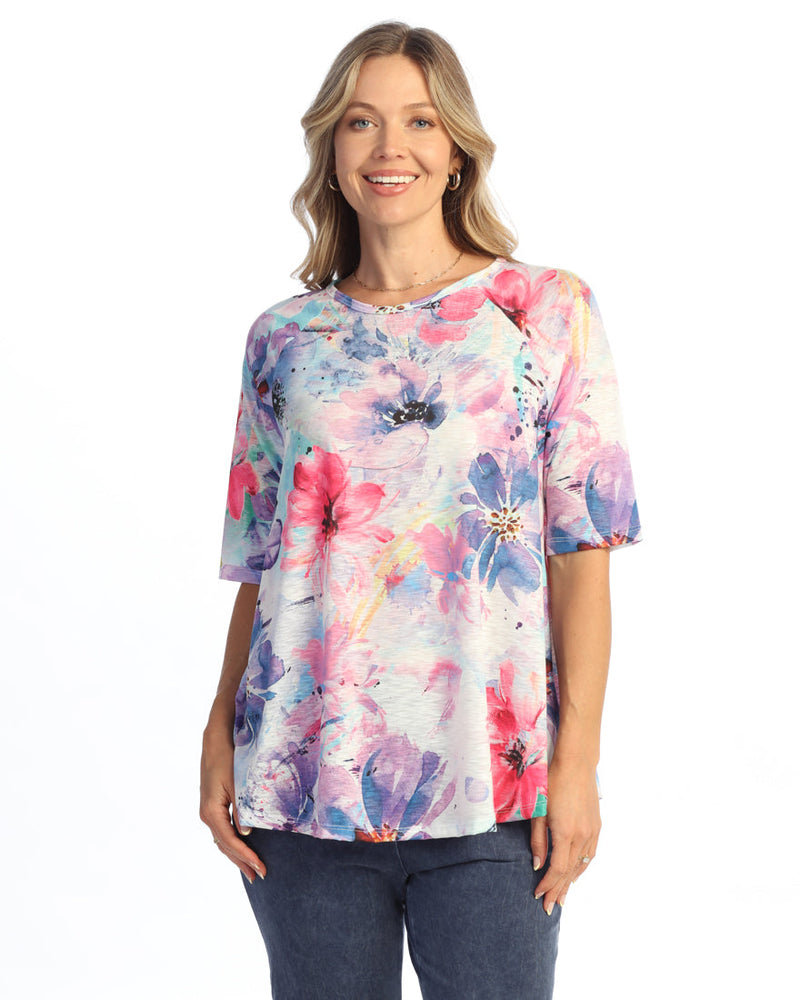 Raglan 1/2 Sleeve A-Line Top - 66