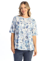 Raglan 1/2 Sleeve A-Line Top - 66