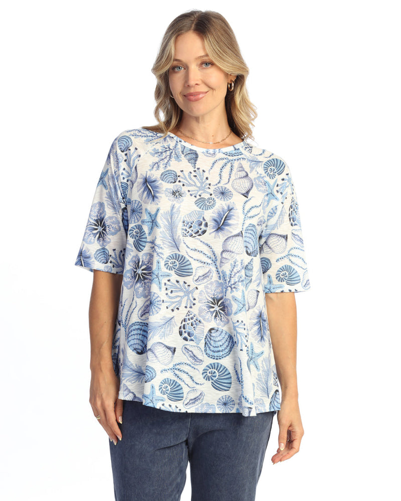 Raglan 1/2 Sleeve A-Line Top - 66