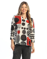 Notch Neck Slub Top - 67