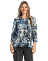 Notch Neck Slub Top - 67