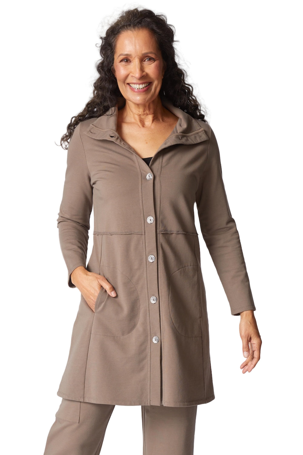 French Terry Car Coat - 69329 – Shop My Fair Lady French Terry Car Coat - 69329 – Shop My Fair Lady