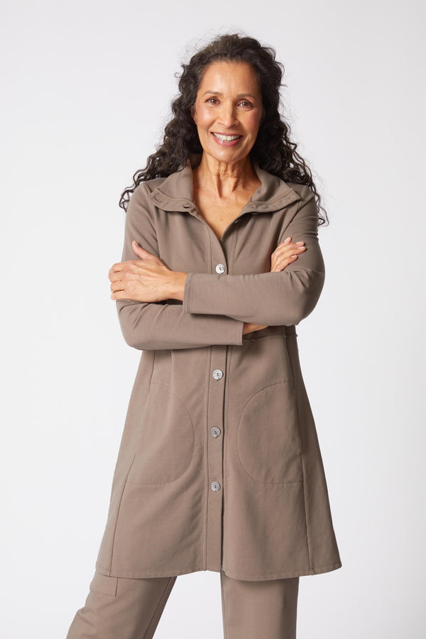 French Terry Car Coat - 69329