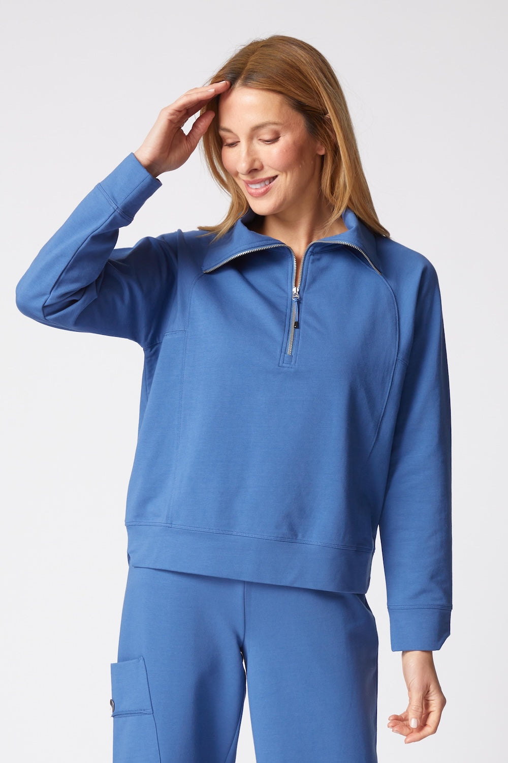 French Terry Fashion Quarter Zip - 69334 – Shop My Fair Lady