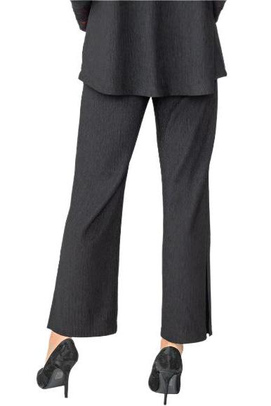 IC Collection Textured Pant in Black - 6938P