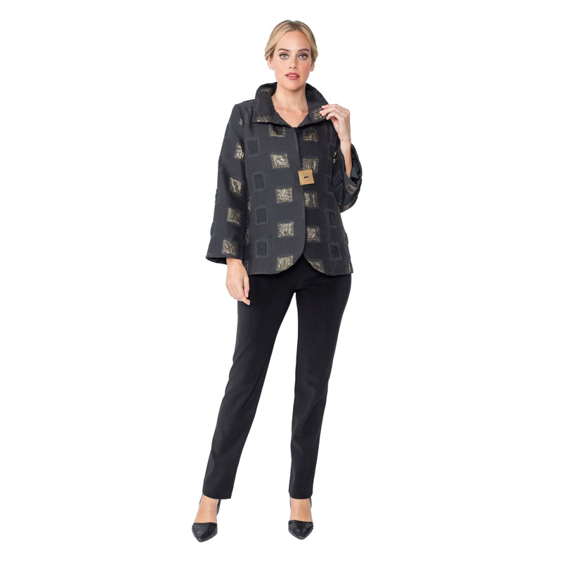 Square Metallic Jacquard Jacket - 5076J - Size S & M Only!