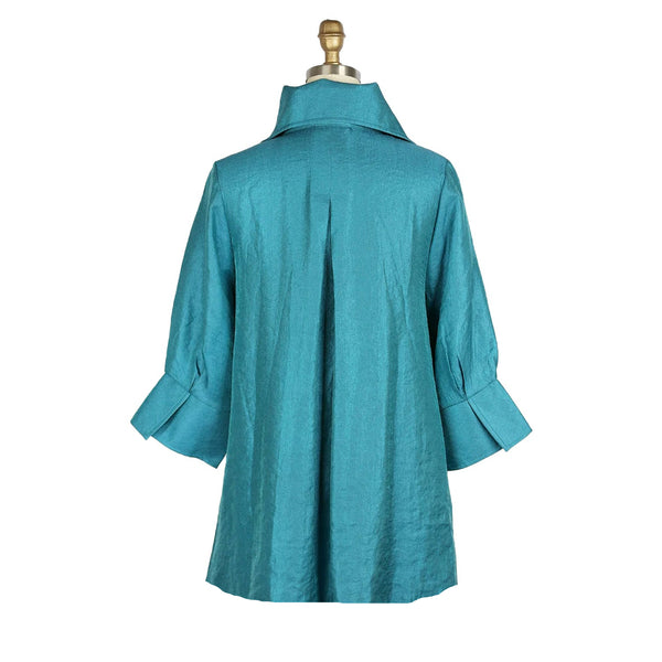 Solid Swing Jacket in Teal  - 200-TL