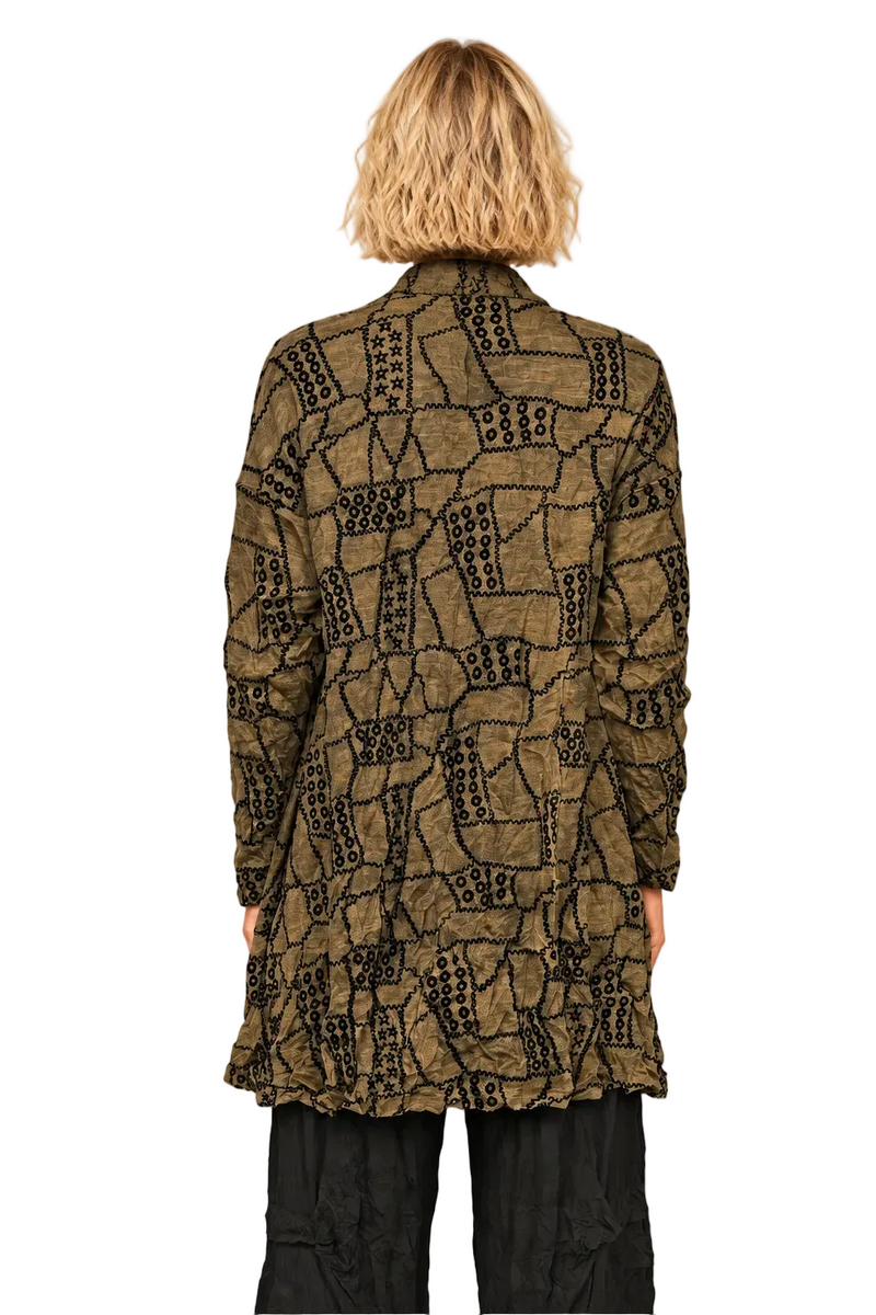 The Heidi Bold Crinkled Sweater Tunic - CB65373