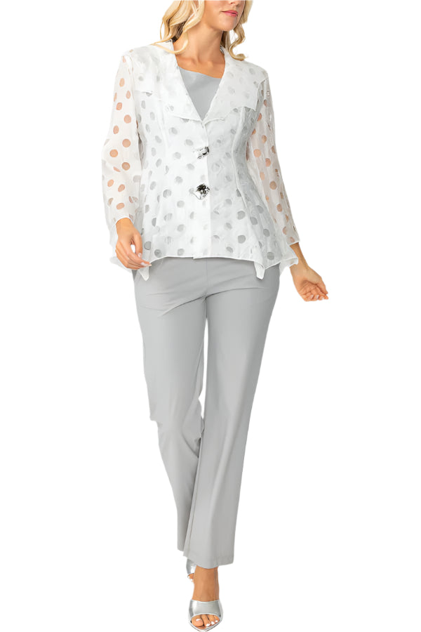 Merrow Cutout  Jacket in White - 7070T-WHT