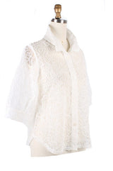 Soutache & Sequin on Ivory Mesh- 7102-IV - Sizes L - XXL Only!