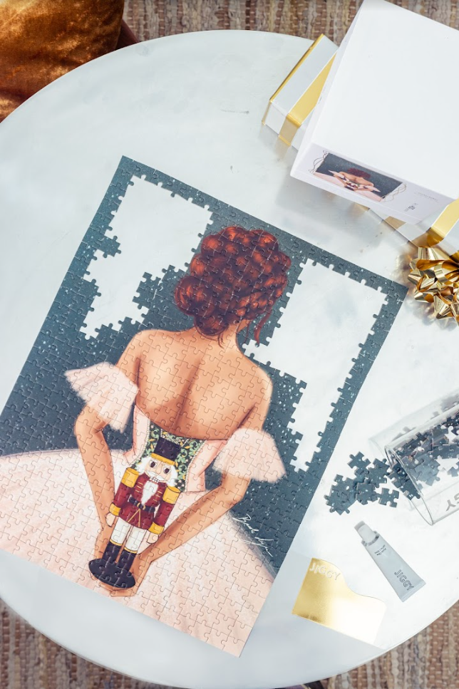450pc Puzzle & Glue Kit: Nutcracker by Brooke Ashley