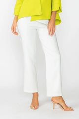 Straight Leg Pull-On Pant in White - 7272P-WHT