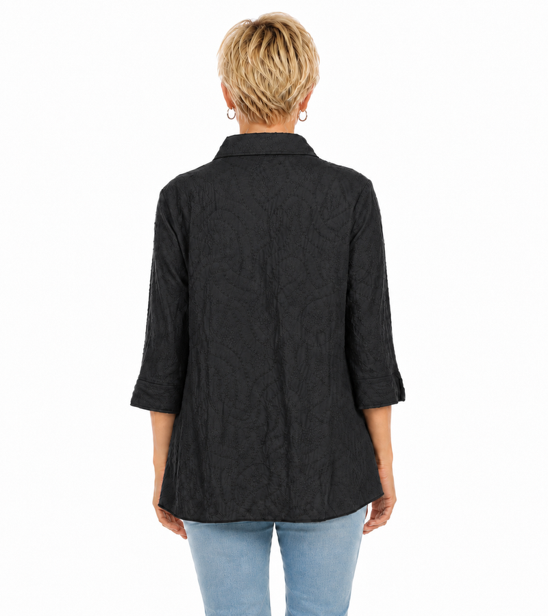 Lightweight Embroidered Cotton Shirt - EC104