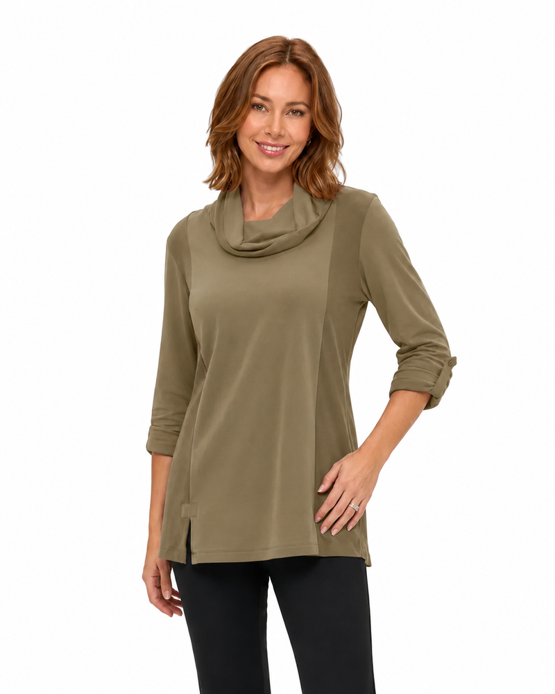 French Terry Cotton Tunic - TW102