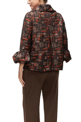 Textured Metallic Grid Jacket - 7354J-RST