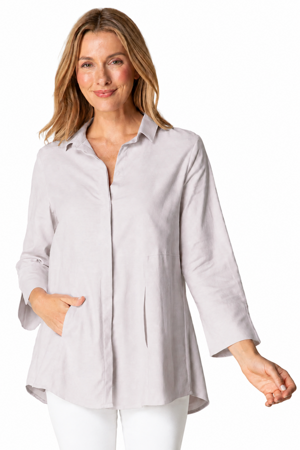 High-Low Easy Cotton Shirt - 15519
