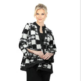 Modern Black & White Check Jacket - 7369J