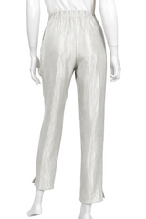 Straight Leg Pant in Silvery Taupe - 7630P