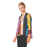 Mixed-Print One-Button Jacket - 5450J