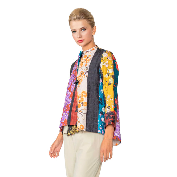 IC Collection Mixed-Print One-Button Jacket - 5450J