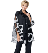 Just In! Organza Midi Blouse - 7738B