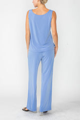 IC Collection Soft Stretch Knit TANK & PANT Set In Periwinkle - 7760TP-PERI