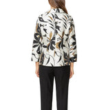 Artful Metallic Floral Tailored Jacket - 7766J