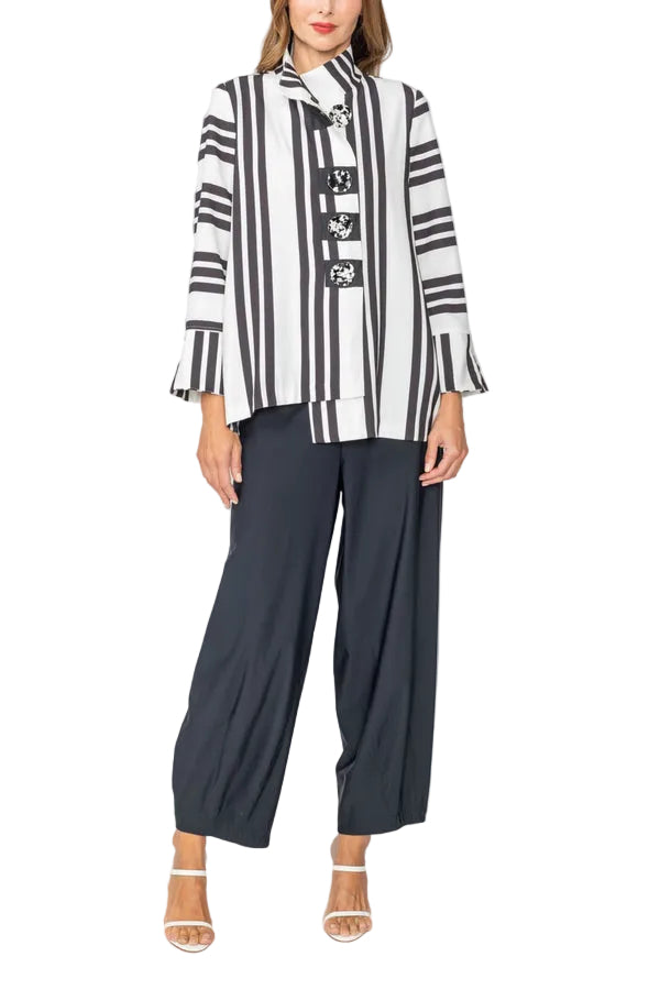 Just In! Modern Fluid Drape Pant in Black - 3869P