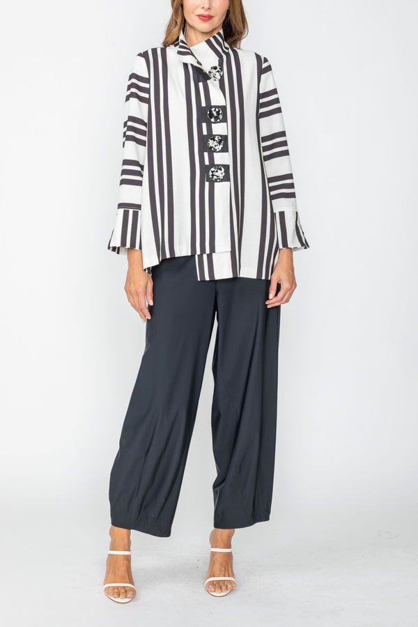 Just In! Modern Fluid Drape Pant in Black - 3869P