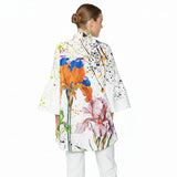 Botanical Iris Print Jacket - Multi - 7874J