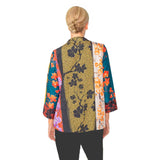 Mixed-Print One-Button Jacket - 5450J