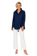 High-Low Relaxed Shirt - 3778B