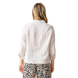 Summer Breeze Linen Jacket in Oatmeal - 41552-OAT