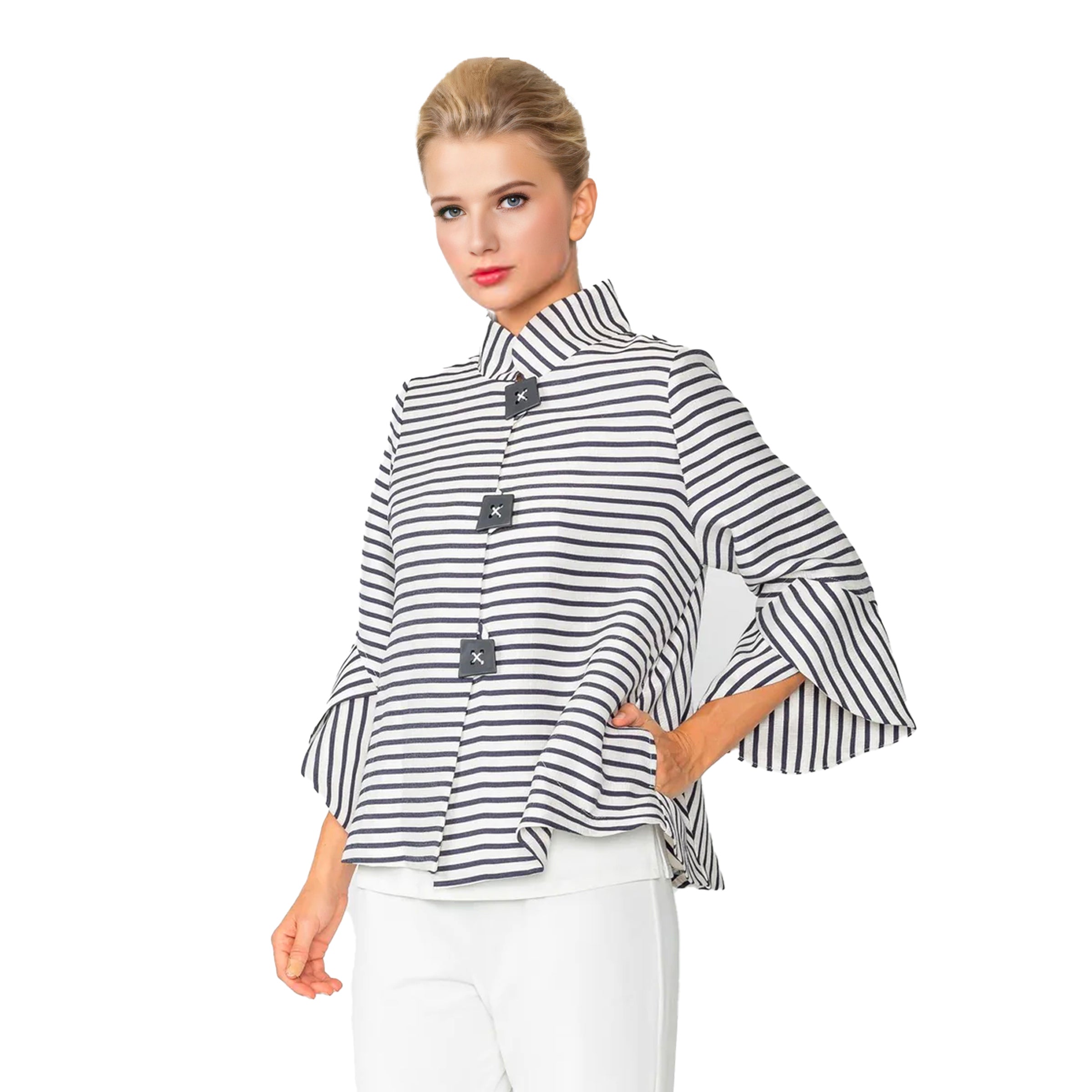 IC Collection Button Front Color Wash Blues Jacket main image 0