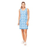 Block Fish-Print Tank Dress - 80117