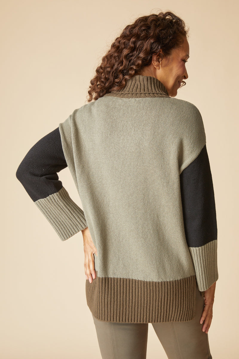 Habitat Yin Yang Mix It Up Tunic - UMBER - image 3